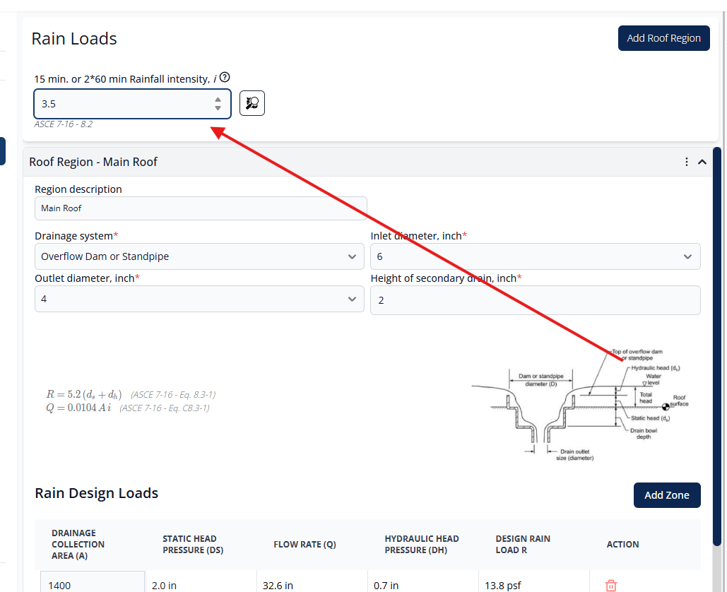 Edit Rainfall Intensity