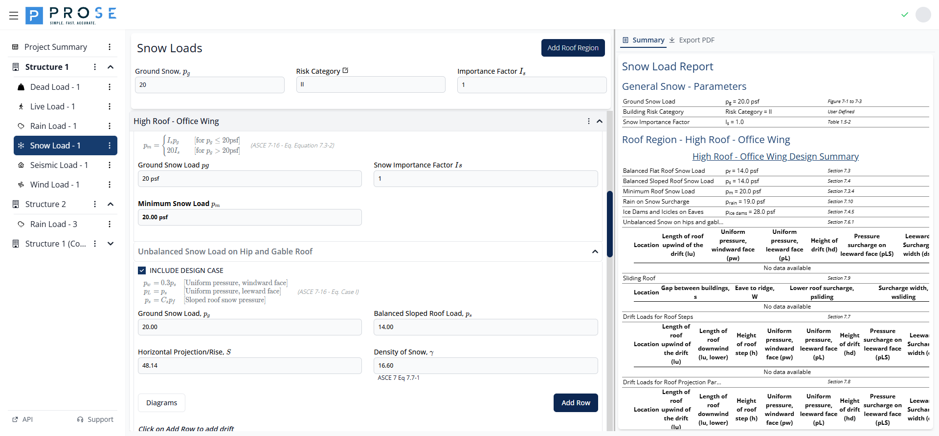 Minimum Snow Load Section