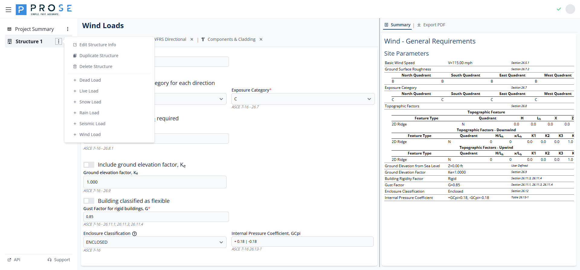 Add Wind Module Menu