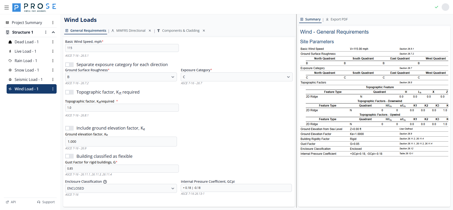 Wind Load General Requirements